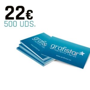 Oferta 500 Tarjetas de visita